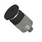 Miniature push in fitting nickel plated brass-PBT straight male BSPT(R) to metric tube